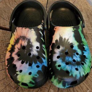 Tie Dye Crocs Size 5 7